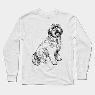 labradoodle portrait Long Sleeve T-Shirt